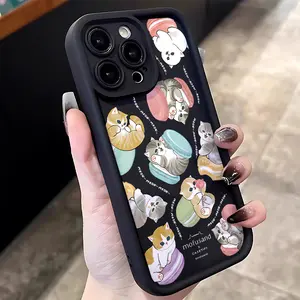 Cute Mofusands cat Phone Case Suitable for iPhone 17 16e 16 15 14 13 12 11 Mini Pro Max Air X XR XSMAX 8 7 Plus Anti Fall Soft TPU Back Cover
