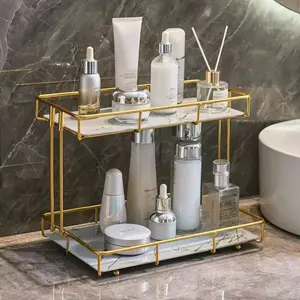 Large Cosmetic Storage Rack, Multilayer Storage, Luxurious Desktop Organizer, Beauty Organizer, Bathroom & Toilet Washroom Essentials, Skincare Products Holder