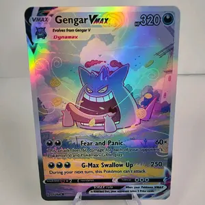 Gengar VMax Custom Alt Art Card – Cookie Vortex Edition (Non-Holo & Rainbow Holo) | Fan Art Collectible