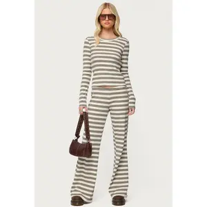 Avalie Striped Ribbed Pants Avalie Striped Ribbed Pants