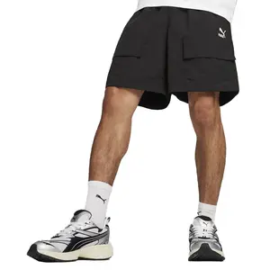 PUMA Mens Classics Cargo 7 Inch Shorts Casual Bottoms Casual - Black