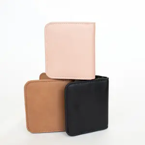 Pink Cove Harper Wallet - RFID Protected Vegan Leather Compact Wallet with 7 Card Slots & Cash Pocket