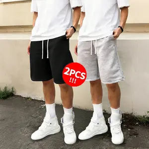 2Pack  Unisex Knit Casual Sports Sweatpants/Joggers, Loose Summer Bermuda Shorts (Available in a single pack or a two-pack) pant