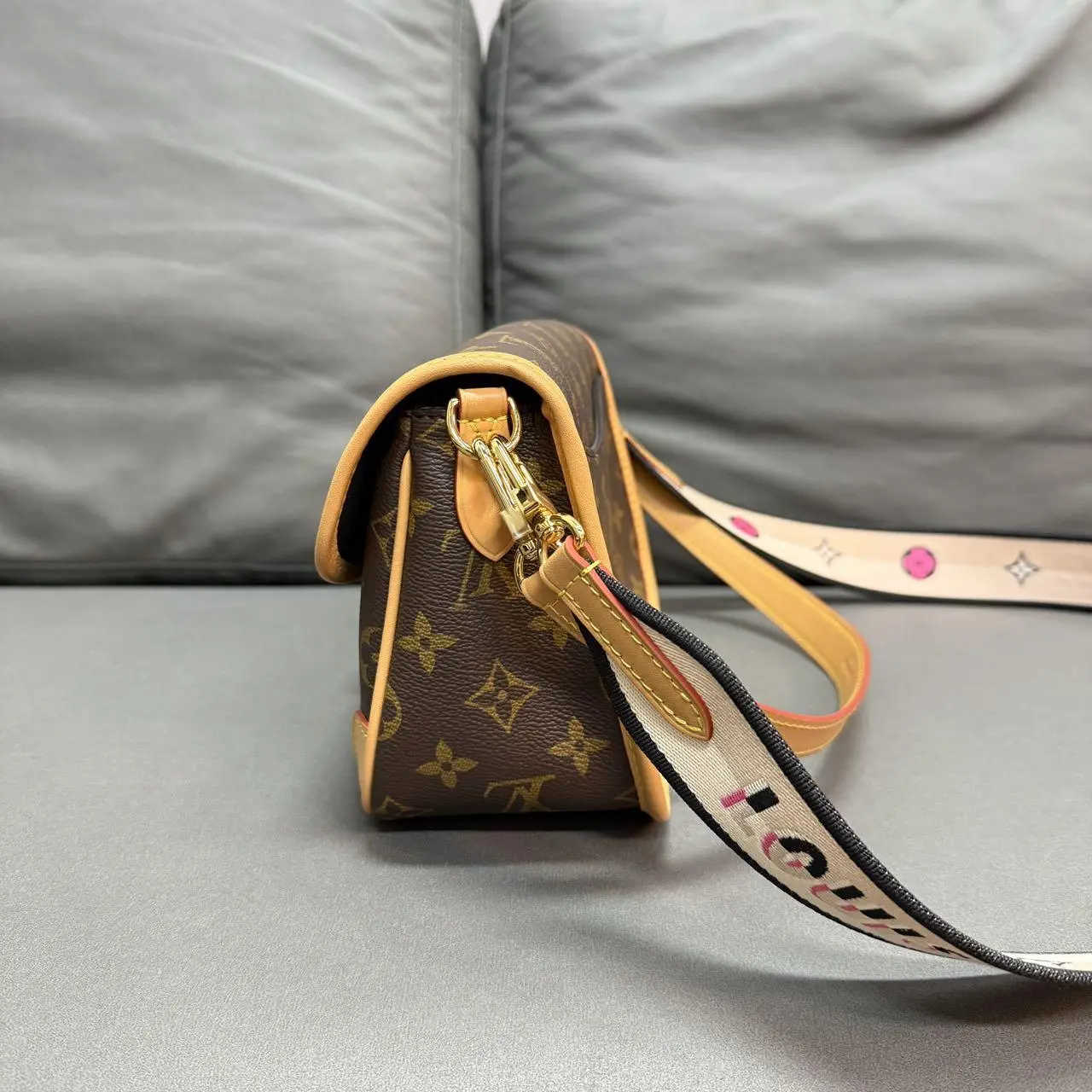 Pre-owned Louis Vuitton Baggy Tote Bags Monogram DIANE 【BF 12Z