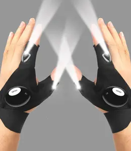 LED Flashlight Gloves - Hands-Free Light Gloves for Fishing, Camping, and Repairing