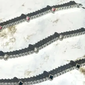 Mini Clover Tennis Bracelet - Elegant and Versatile Accessory