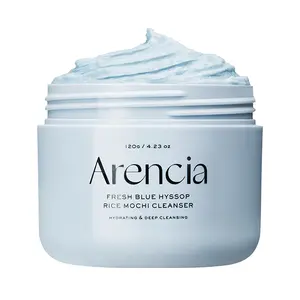 [ARENCIA] Fresh Blue Hyssop Rice Mochi Cleanser 120g - Exfoliating, Brightening, Moisturizing, Soothing
