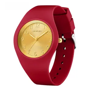 Unisex Sport Quartz Watch – Minimal Trendy Everyday Wristwatch with Jelly Silicone Strap for Students