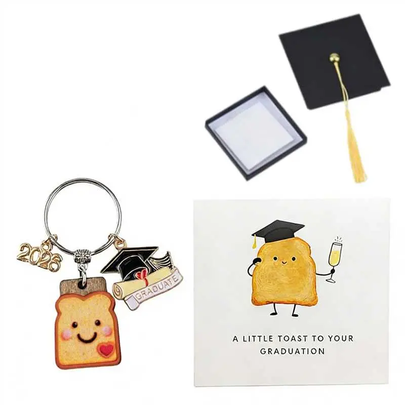 New Beginnings Gifts for Women, Totast Keychain, Graduation Gifts 2026, Divorce Present, Retirement Gift For Woman
