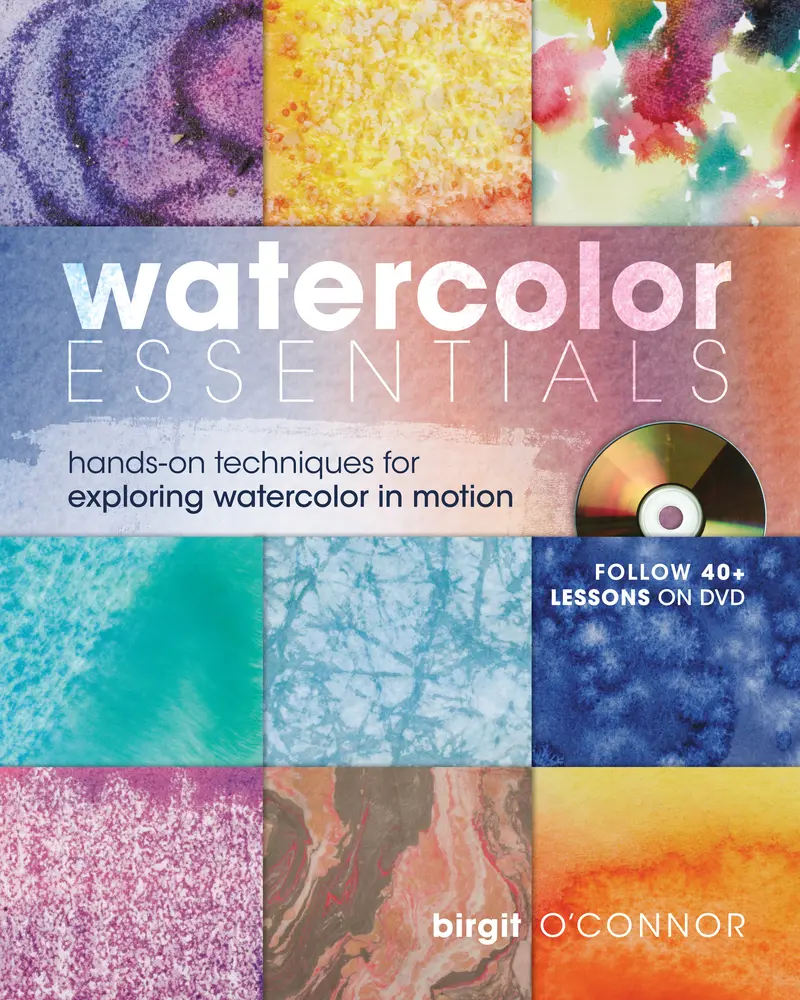 Used Spiral-Bound Book - Watercolor Essentials: Hands-On Watercolor Painting Art Tutorial With 80+ Lessons, Live Instruction & DVD by Birgit O'Connor (English)