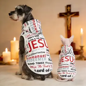 Pet Dog Vest, Letter Printed Pet Hooded Vest, Comfortable & Breathable Pet Clothing For Summer, Suitable For Small/Medium-Sized Dog & Cat Apparel