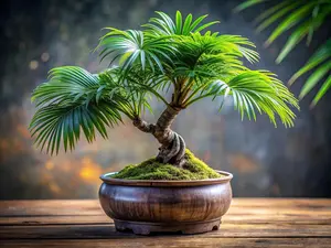Fan Palm Bonsai Tree Seeds – 10 Seeds to Grow a Tropical Miniature Marvel