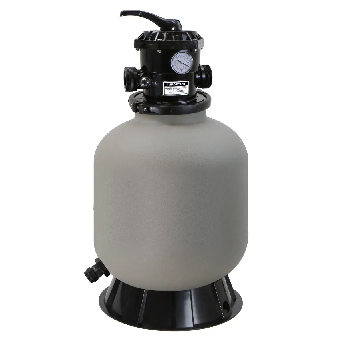 XtremepowerUS 16-in Swimming Pool Sand Filter - Inground & Above Ground Use, 7-Way Valve for Optimal Filtration, Ensures Clean Water, Above Ground Pool Setup Accessory for Swimmingpool