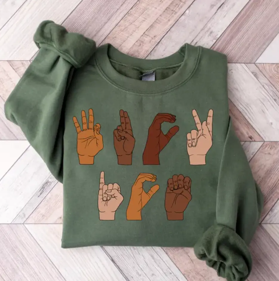 F*ck ICE Hand Sign Language Shirt, Anti Trump Shirt, Anti ICE Tee, Immigration Shirt, Chinga La Migra Shirt Gift, Activism Sweater
