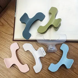 1pc Transparent & Assorted Colors Book Page Clip - No Feather, Durable Office, Study & Reading Bookmark Holder, Essential Back to School Accessory, Book Accessories