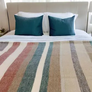 Alpaca Wool blanket - Queen size handmade blanket - Unique wool throw blanket - BLANKET - wool blanket