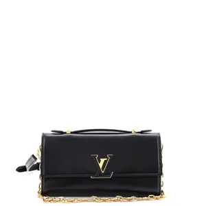 Pre-owned Louis Vuitton Leather Clutches & Wristlets Wallet on Chain Capucines by Rebag