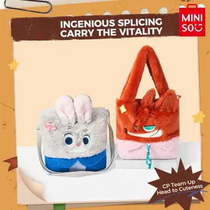 Disney Zootopia Judy & Nick Patchwork Tote Bag – Cute Character Splicing Design, Durable Canvas Material, Spacious for Daily Use & Shopping, Stylish Accessory for Zootopia Fans, Ideal      & Holiday Gift