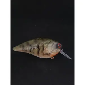 3" Custom Painted Crankbait Squarebill Smallmouth Bass Color