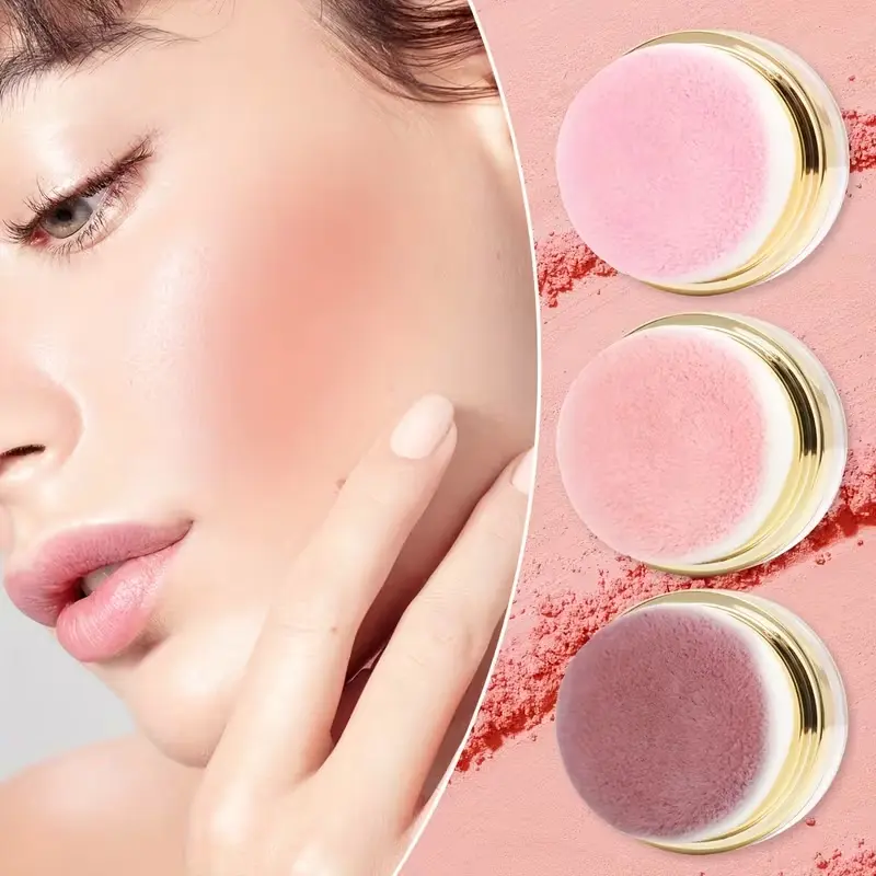3 Color Blush Set, Coral/Peach/Frostbite Red Blusher, Delicate Smooth Powder, Skin Friendly No Caking, Long Lasting Natural Makeup, Easy Touch Up, Portable Mini Blush for Daily Commute Date Dinner, Ideal Birthday Easter Gift for All Skin Tones