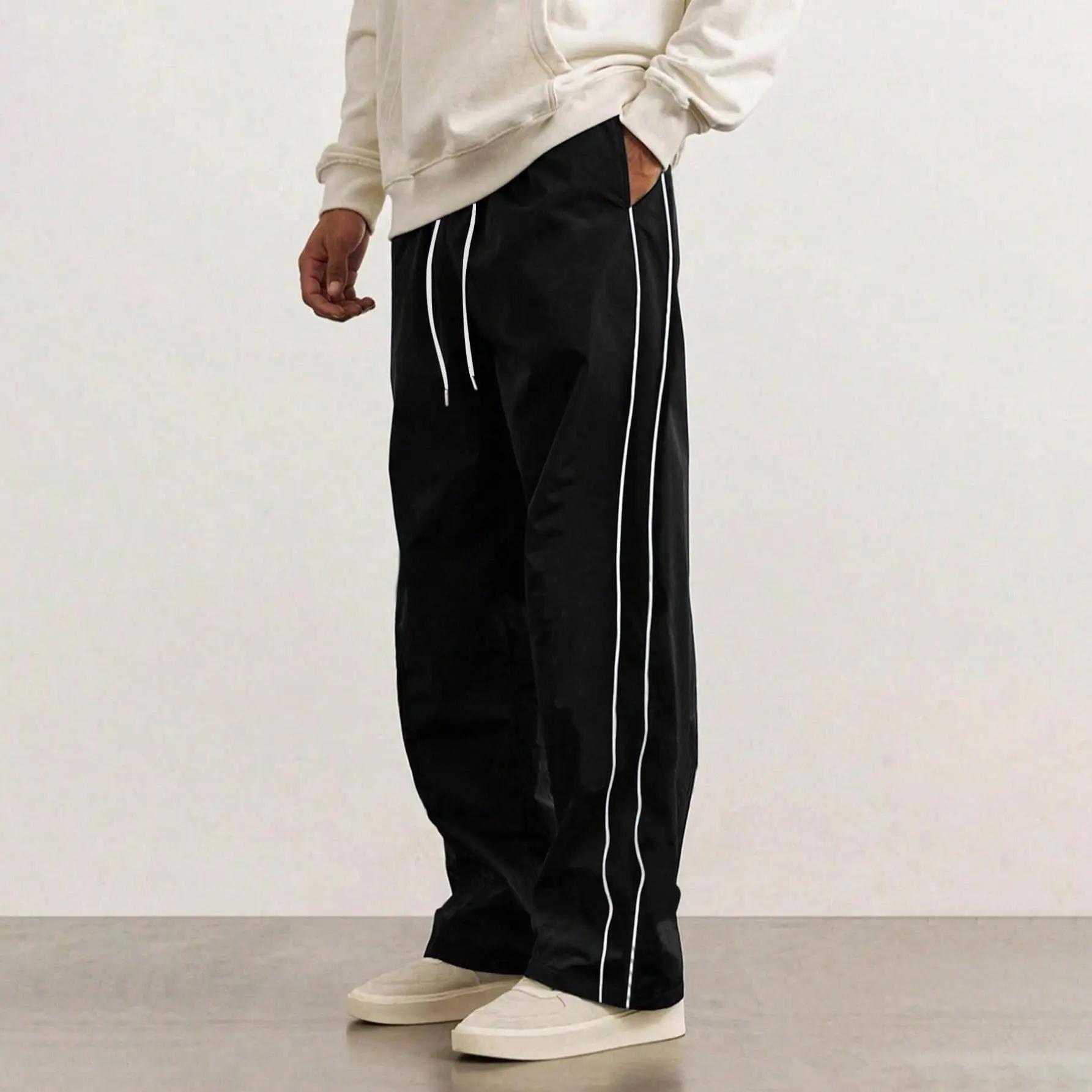 Men’s casual athletic pants, loose straight cut, quick-drying and lightweight, summer outdoor jogging pants