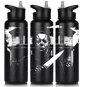 40oz Horror Laser Engraved Water Bottle