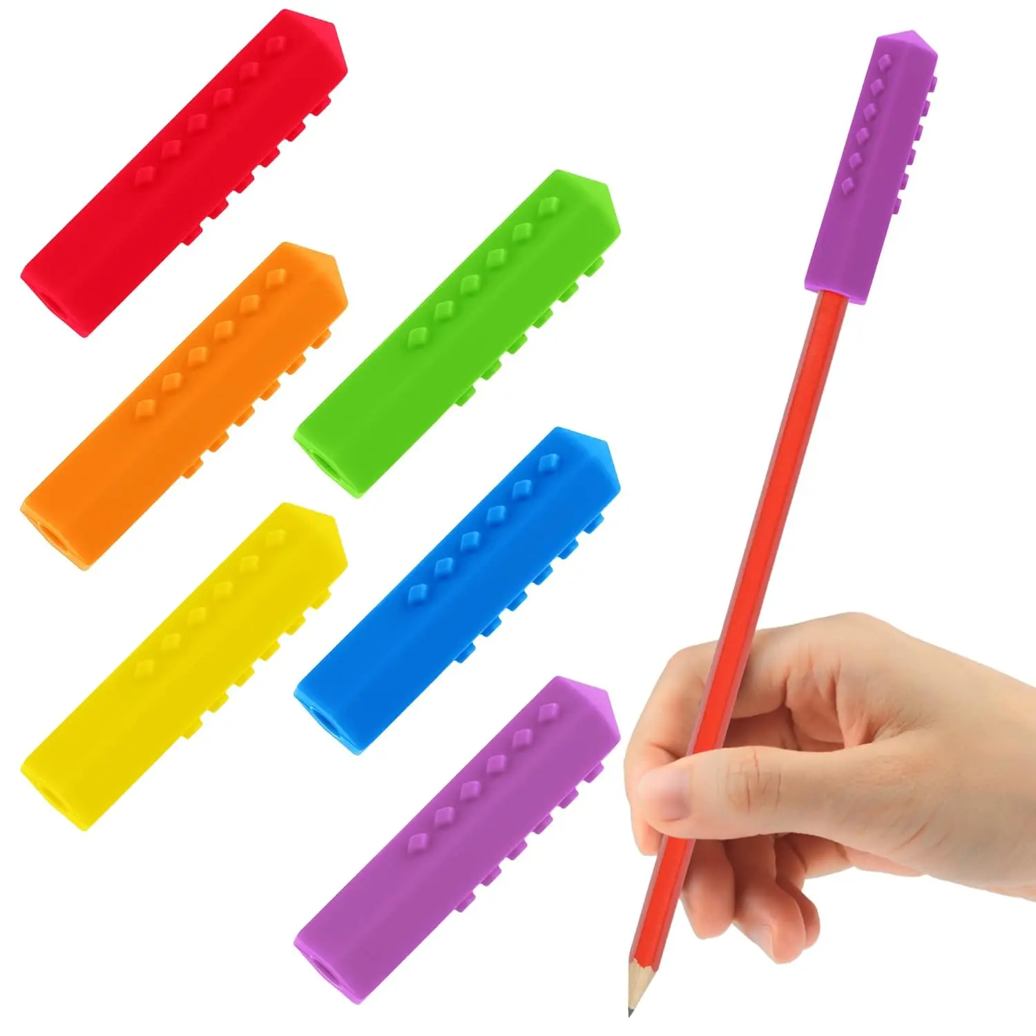 Chewable Pencil Topper, Sensory  Pencil Topper for Autistic Chewers, , SPD,   , Multi-Color