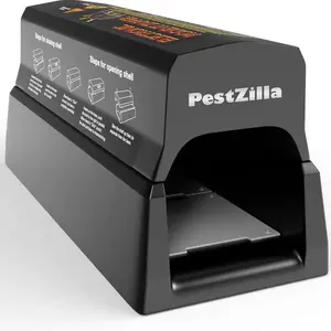 Electronic Rodent Zapper Trap | Humane No-Touch Mouse & Rat Killer | Reusable Indoor Pest Control with AC Adapter