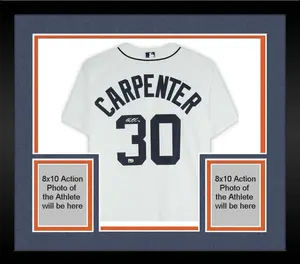 Framed Kerry Carpenter Detroit Tigers Autographed White Nike Replica Jersey - Fanatics Authentic Certified