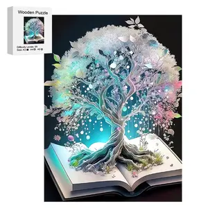 Unique Wooden Puzzle Book, Shape Recognition Puzzles, Colorful Animal Shaped Jigsaw, Perfect Gift for Lovers & Friends, DIY Home Decor, Fun Party Game