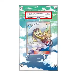 [Display Case]Pokemon Sun&Moon Liliie 181/151 CSM1bC, Lillie Hat 147/149, Lillie Sr 066/060 - Extended Art Pokemon "PSA" Graded Card Display Case