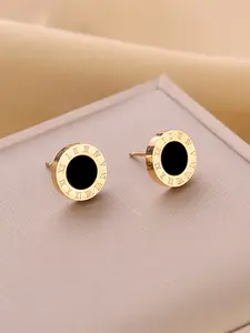 Roman Numeral Screw Stud Earrings, Fashionable Design, Trendy Unisex Accessory, Perfect for Daily Wear and Parties, Great Gift Idea, Stud Earring Jewelry