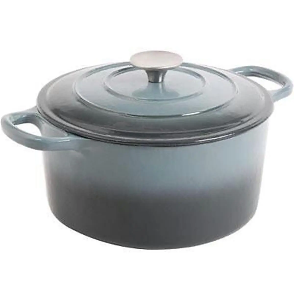 Gibson 5 Qt CrockPot Dutch Oven - Grey Cookware, Lid-Included Kitchen Essential, Model 69140.02