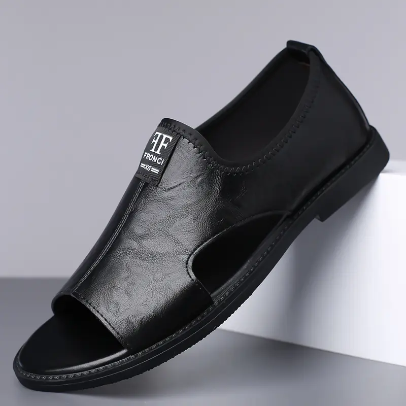 Men's Summer Fashion Sandal - Drive-Ready Stylish Slipper & Outdoor Beach Shoe with Anti-Slip Sole - Quick Dry Sandals for Beach Casual Wear, Outdoor Entertainment & Indoor Use - Lightweight Open Toe Slip-Ons