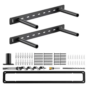 VEVOR Floating Shelf Brackets 2 Pcs, 150 lbs/68 kg Weight Capacity, 16x6.2x1.5 inch/ 406.4x157.4x38.1 mm, Heavy Duty Hidden Shelf Brackets Support, Wall Mounting Invisible Floating Shelves Bracket