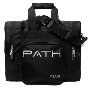 Pyramid Path Pro Deluxe Single Tote Bowling Bag (Black/Black)
