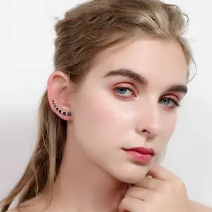 Super Shiny Black Zircon Long Round Earrings, multi-occasion, gift for girlfriend