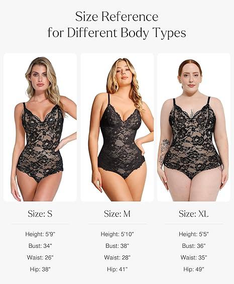 Popilush Lace Smooth V-Neck Shapewear Bodysuit Official Elegant-LIVE Popilush Lace Smooth V-Neck Shapewear Bodysuit Official Elegant-LIVE