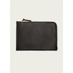 13" Leather Laptop Sleeve (desert black)