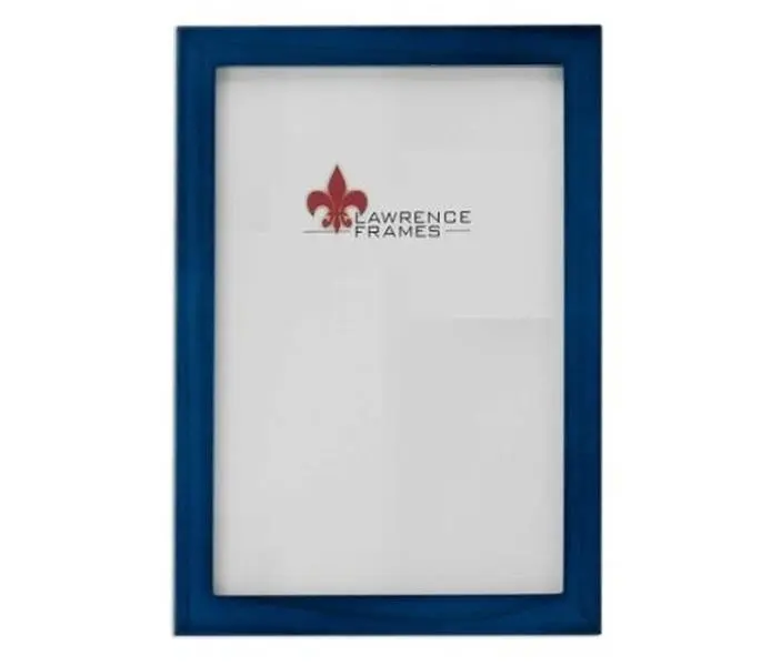 Lawrence Frames 755757 Gallery Collection 5x7 Basic Solid Blue Wood Photo Frame - Durable Modern Home Decor, Room Art with Easel Back, Multiple Display Options for Galleries, Wall Mount, Single Boxed