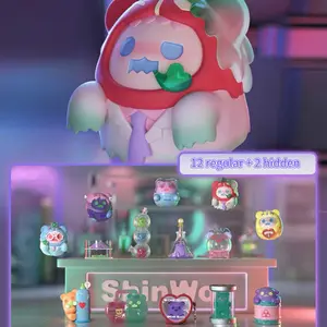 ShinWoo Lovesick Lab Series Blind Box – Cute Ghost Bear Collectible Figure, Mystery Art Toy, Experimental Love-Themed Design, Trendy Desk Decoration, Surprise Gift for Fans & Toy Collectors