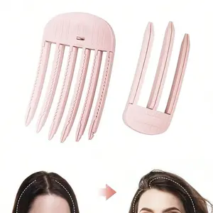 2-Piece Professional Bangs Volume Booster Clip Set - Undetectable Seamless Design for Immediate Root Lift & Natural Fullness, Advanced High-Top Styling Technology for Women's Everyday Hair Excellence
