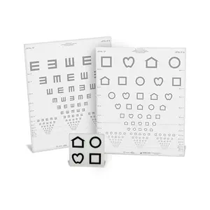 Chart(Distance): LEA SYMBOLS® & Tumbling E Low Contrast 2.5% - Set (10ft/3m)