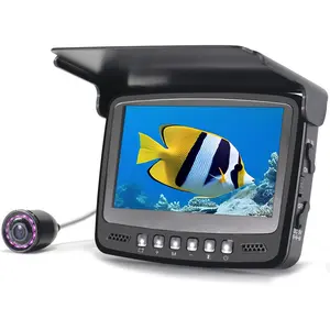 Underwater Fishing Camera, 1000TVL Portable Fish Finder with 4.3"  , 8  Night Vision Lights, 50ft  for Lake Boat Kayak Ice Fishing