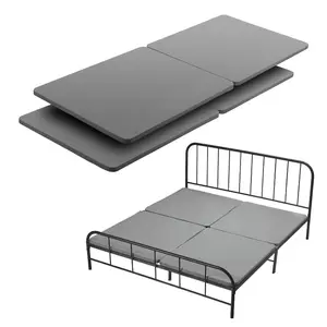 VEVOR Queen Size Bunkie Board, 1.5 in Bed Board Slats with 200D Oxford Cloth, Wooden Mattress Support for Queen Size Bed, Easy Assembly Support under Mattress, 4 Piece, GrayVEVOR Super Brand Day