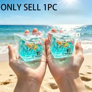 Ocean Theme Stress Relief Toy, Shell and Star Sparkle, Soft Slow Rebound Gel, Anxiety Relief, Perfect Gift for Adults and Teens