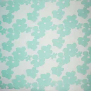 SAMPLE - Organza Burnout Jacquard in Aqua Mint
