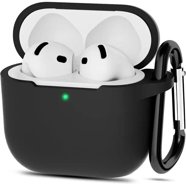 Entronix Liquid Silicone Case for Apple AirPods 4th/3rd/2nd/1st Gen, Pro - Soft Bumper Cover, Portable Wearable Accessories Device Earbuds
