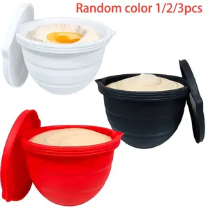 New Jbj Random Color 1/2/3 Piece Thick Foldable Mixing Bowl Pads, Washable High Temperature Resistant, Non-Slip Durable Easy Storage Kitchen Baking