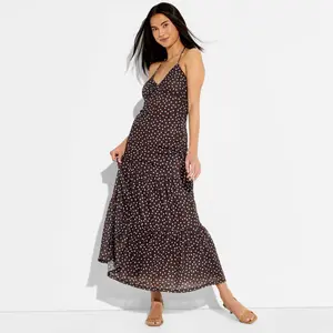 Women's Maxi Triangle Halter Dress - Wild Fable